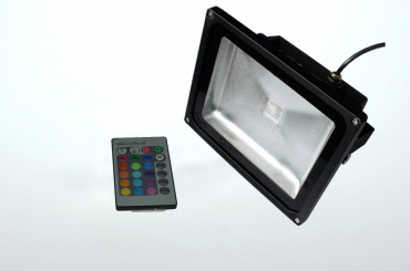 LED-Flutlichtstrahler Kabel  Lm. 120Â° 85-265V Fernbedienung RGB-Strahler RGB 220V AC 