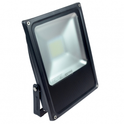 LED-Flutlichtstrahler 3200 Lumen 230V AC kaltweiss 35W flache Bauweise, Blendschutz 