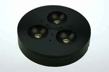 LED-Aufbauleuchte 5,5x2,1 DC 200 Lm. 125Â° 12-24VDC  25W warmweiss 12-24VDC 