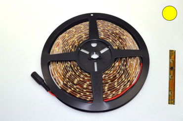 LED-Lichtband 5,5x2,1 DC  Lm. 120Â°  Side View  warmweiss 12V DC, 5m, 6mm, IP65, braunes PCB 