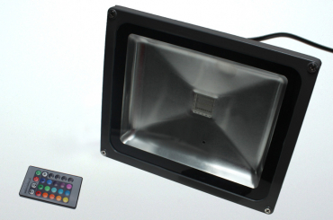 LED-Flutlichtstrahler Kabel  Lm. 120Â° 85-265V Fernbedienung RGB-Strahler RGB 220V AC 