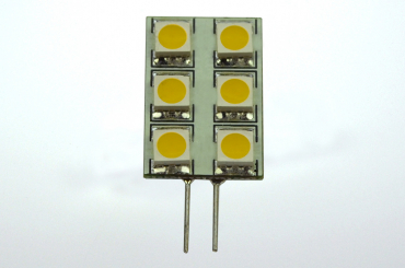 G4 LED Modul, 6xSMD 5050 100 Lumen warmweiss 12V 1W DC-kompatibel 10-30V 