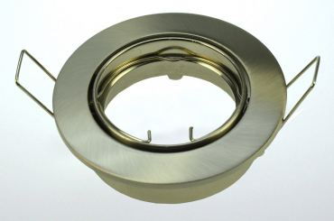 MR16, schwenkbar, chrom matt gebÃ¼rstet, schwere massive AusfÃ¼hrung 