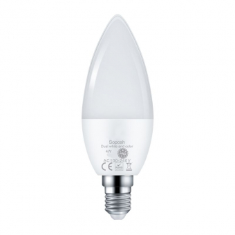E14 LED Kerze Zigbee 3, 300 Lm. 4 W. RGB + warm - kaltweiss stufenlos 