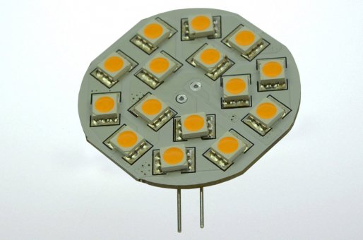 G4 LED Modul, 15xSMD 5050 275 Lumen warmweiss 12V 2,2W DC-kompatibel 10-30V 