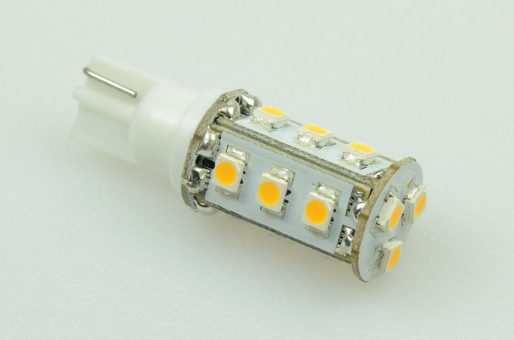 T10 LED Modul, 15xSMD 3528 90 Lumen warmweiss 12V 1W DC-kompatibel 10-30V 