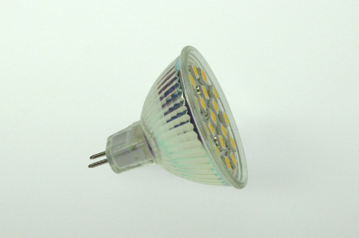GU5.3 LED Spot MR16, 18xSMD 5050 280 Lumen warmweiss 12V 2,5W DC-kompatibel 10-30V   