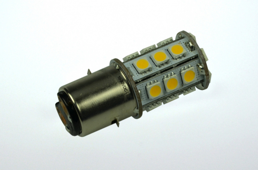 BA20D LED Modul, 24xSMD 5050 270 Lumen warmweiss 12V 2,5W DC-kompatibel 10-30V 