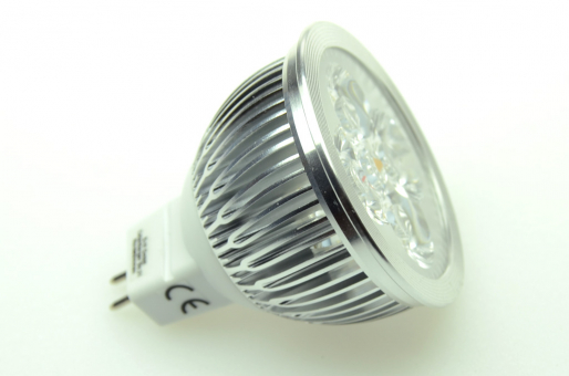 GU5.3 LED Spot MR16, 4xSMD 360 Lumen warmweiss 24V 3,6W DC-kompatibel 13,5-28V 
