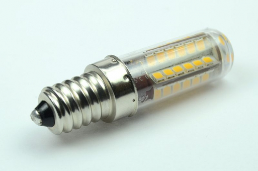 E14 LED Tubular, 51x SMD 210 Lumen warmweiss 230V 3W DC-kompatibel 190-269V   