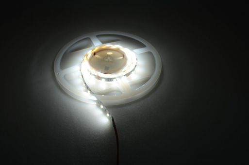 LED Lichtband, 60x SMD3528/m, unbeschichtet 330 Lumen, kaltweiss, 12V 4,8W DC-kompatibel 12V 