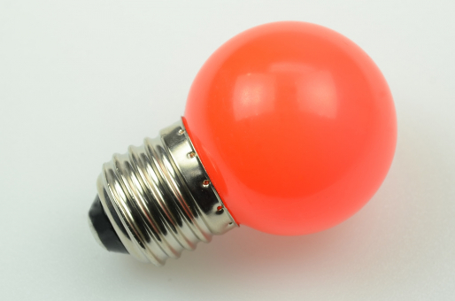 E27 LED Tropfenlampe, 6x SMD, rot 45 Lumen rot 230V 1W    