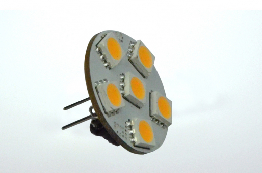 GZ4 LED Modul, 6xSMD 5050 100 Lumen warmweiss 12V 1W DC-kompatibel 10-30V 
