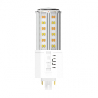 GX24-Q LED Kompaktlampe mit Farbschalter 1750-1820 Lumen 230V 14W DC-kompatibel 141-269V 