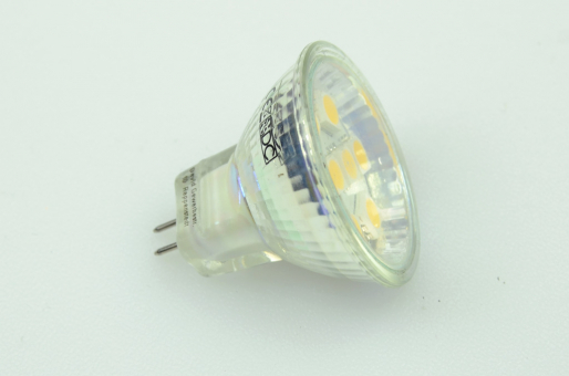GU4 LED Spot MR11, 8xSMD 5050 120 Lumen neutralweiss 12V 1,3W DC-kompatibel 10-30V 