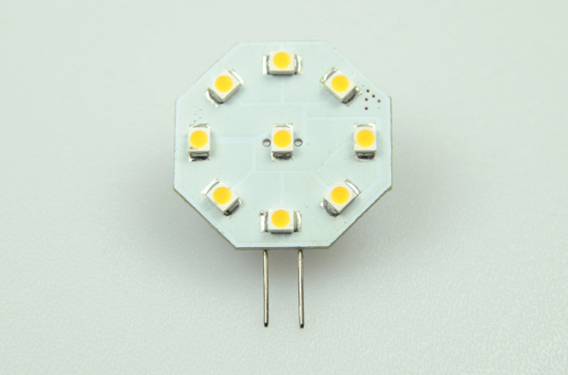 G4 LED Modul, 9xSMD 3528 63 Lumen warmweiss 12V 0,5W DC-kompatibel 10-30V   