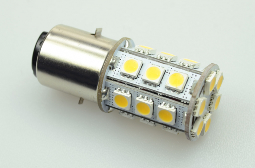 BA20D LED Modul, 24xSMD 5050 270 Lumen warmweiss 12V 2,5W DC