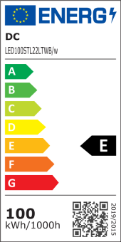 Kabel 250cm mit Schutzkontaktstecker LED Stehleuchte 11000 Lumen  230V 100W DC-kompatibel 180-264V 