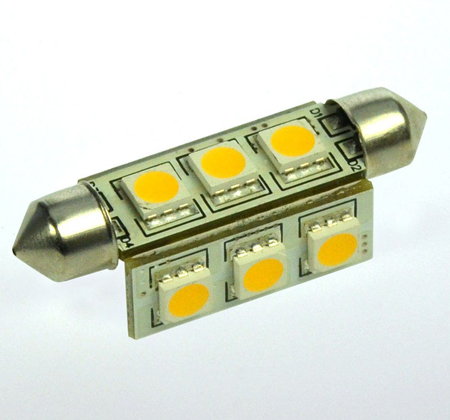 BA15s LED Modul, 30xSMD 5050 350 Lumen warmweiss 12V 3W DC-kompatibel 10-30V